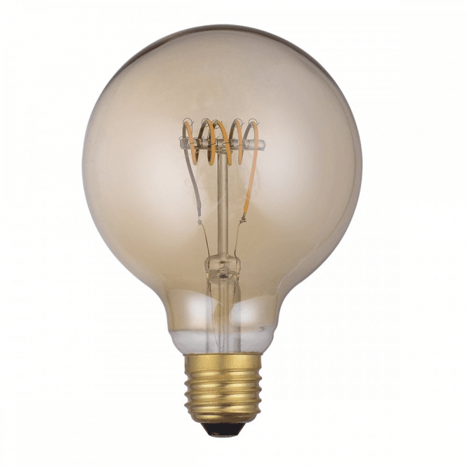 VINTAGE MEDIUM DECORATIVE LED GLOBE BULB 4 watt dimmable with tinted glass