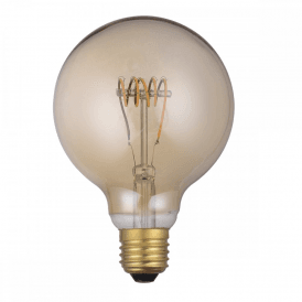 VINTAGE MEDIUM DECORATIVE LED GLOBE BULB 4 watt dimmable with tinted glass