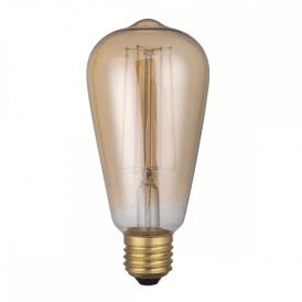 VINTAGE RUSTIKA LED LIGHT BULB - 4 watt ES dimmable with tinted glass