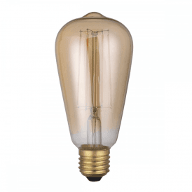 VINTAGE RUSTIKA LED LIGHT BULB - 4 watt ES dimmable with tinted glass