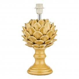 yellow artichoke table lamp base only 