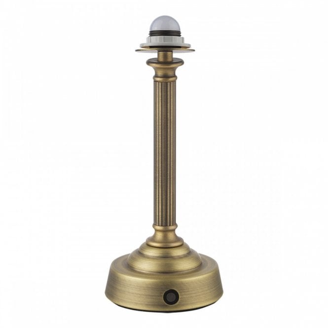 Virgil Rechargeable LED Table Lamp in Matt Antique Brass (Base Only)