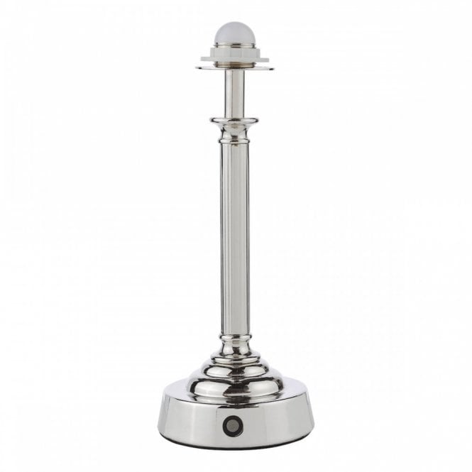 Virgil Rechargeable LED Table Lamp in Polished Nickel (Base Only)