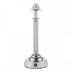 polished nickel table lamp rechargeable LED