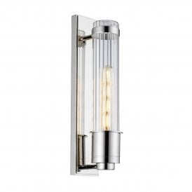 WELLINGTON 1 Light Bathroom Wall Light | Polished Chrome