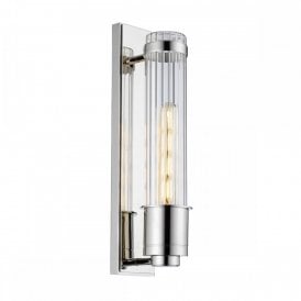 WELLINGTON 1 Light Bathroom Wall Light | Polished Chrome