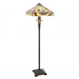 WILLOW Tiffany standard lamp, Art Nouveau style