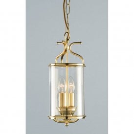 WINCHESTER gold polished brass traditional hall lantern