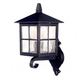 WINCHESTER traditional black aluminium garden wall lantern