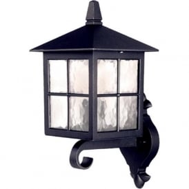 WINCHESTER traditional black aluminium garden wall lantern