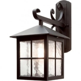 WINCHESTER traditional black aluminium garden wall lantern