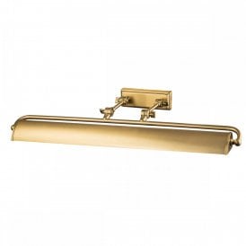 aged brass picture light