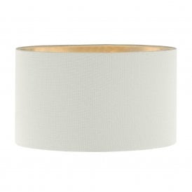 WYATT Ivory Linen Drum Shade 31cm
