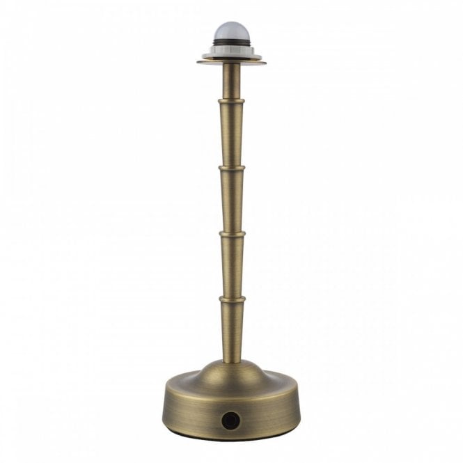 Wyman Rechargeable LED Table Lamp in Matt Antique Brass (Base Only)