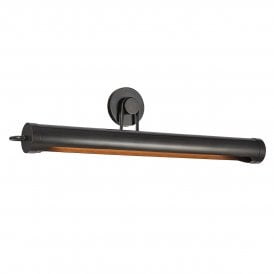 a large picture light in an urban bronze finish