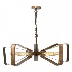 YAVANNA industrial steampunk ceiling pendant in oiled copper finish