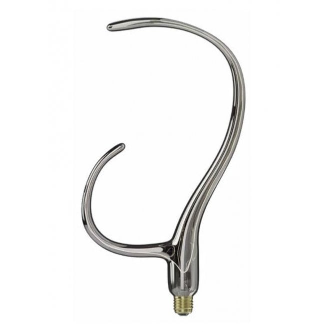 YPSILON decorative LED filament light bulb - titanium coloured glass