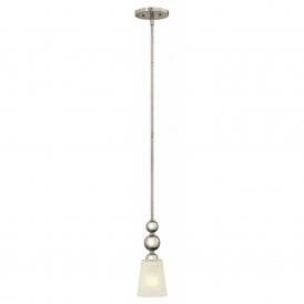 ZELDA Art Deco nickel mini ceiling pendant light