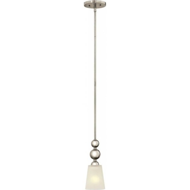 ZELDA Art Deco nickel mini ceiling pendant light