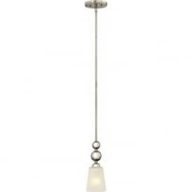 ZELDA Art Deco nickel mini ceiling pendant light