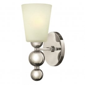 ZELDA Art Deco nickel wall light