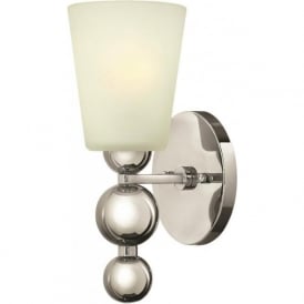 ZELDA Art Deco nickel wall light