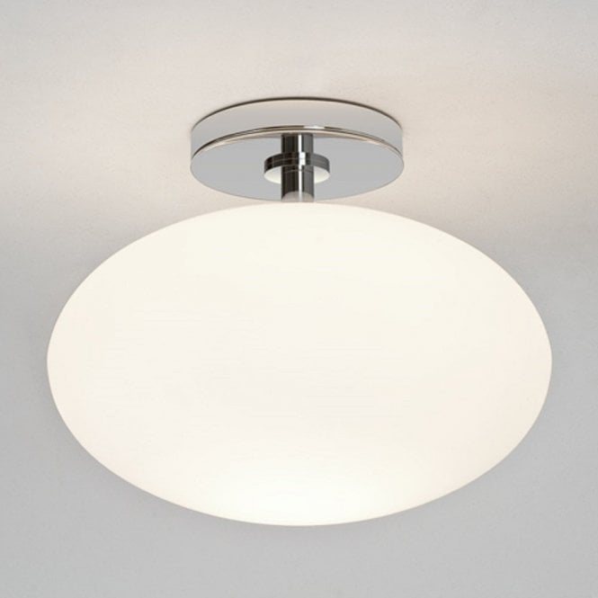 ZEPPO IP44 bathroom ceiling light with opal glass globe shade