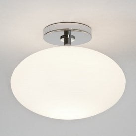 ZEPPO IP44 bathroom ceiling light with opal glass globe shade