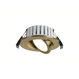 Zuri Adjustable Downlight in Antique Brass